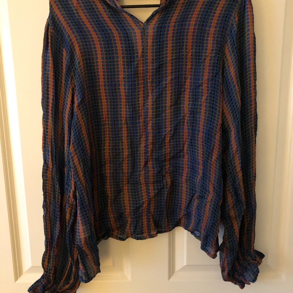 Anthropologie Pattern Abstract Blouse - image 2